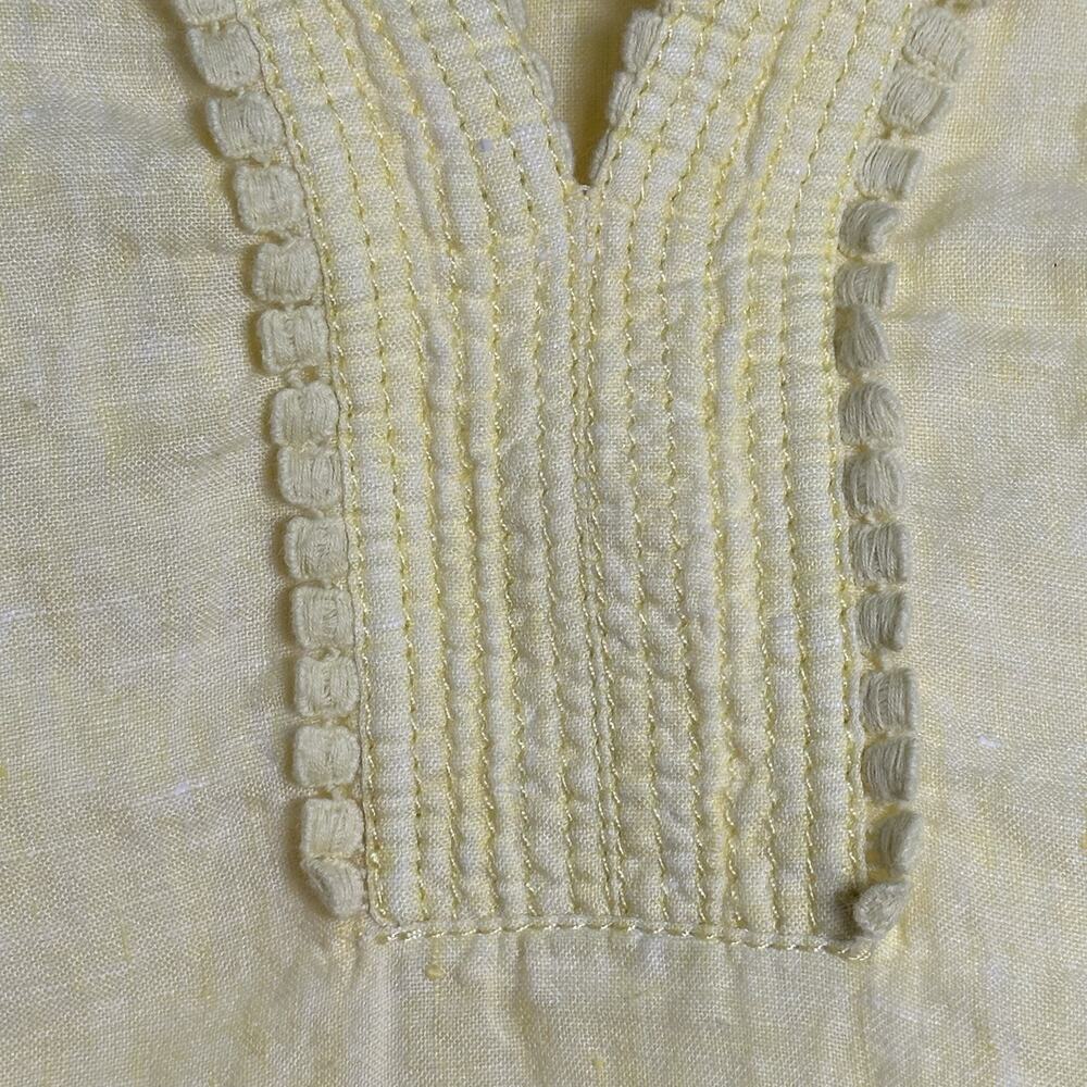 Talbots Irish Linen Yellow Sleeveless Tank Top Lagenlook Women’s Size XL - Picture 4 of 8